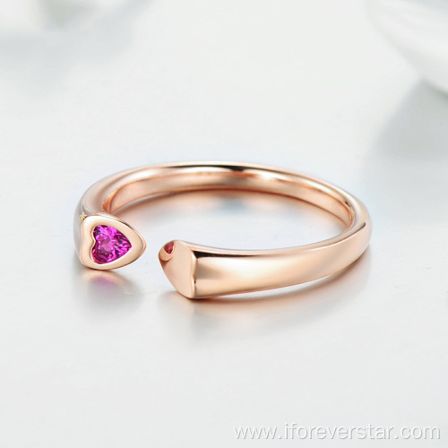 Rose Gold Fine Jewelry 925 Silver Custom Ring